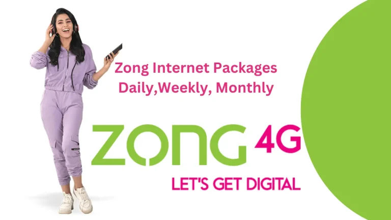 Zong Internet Packages, Daily, Weekly, Monthly