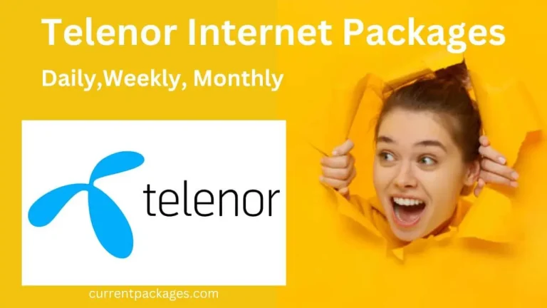 Telenor Internet Packages Daily, Weekly, Monthly updated