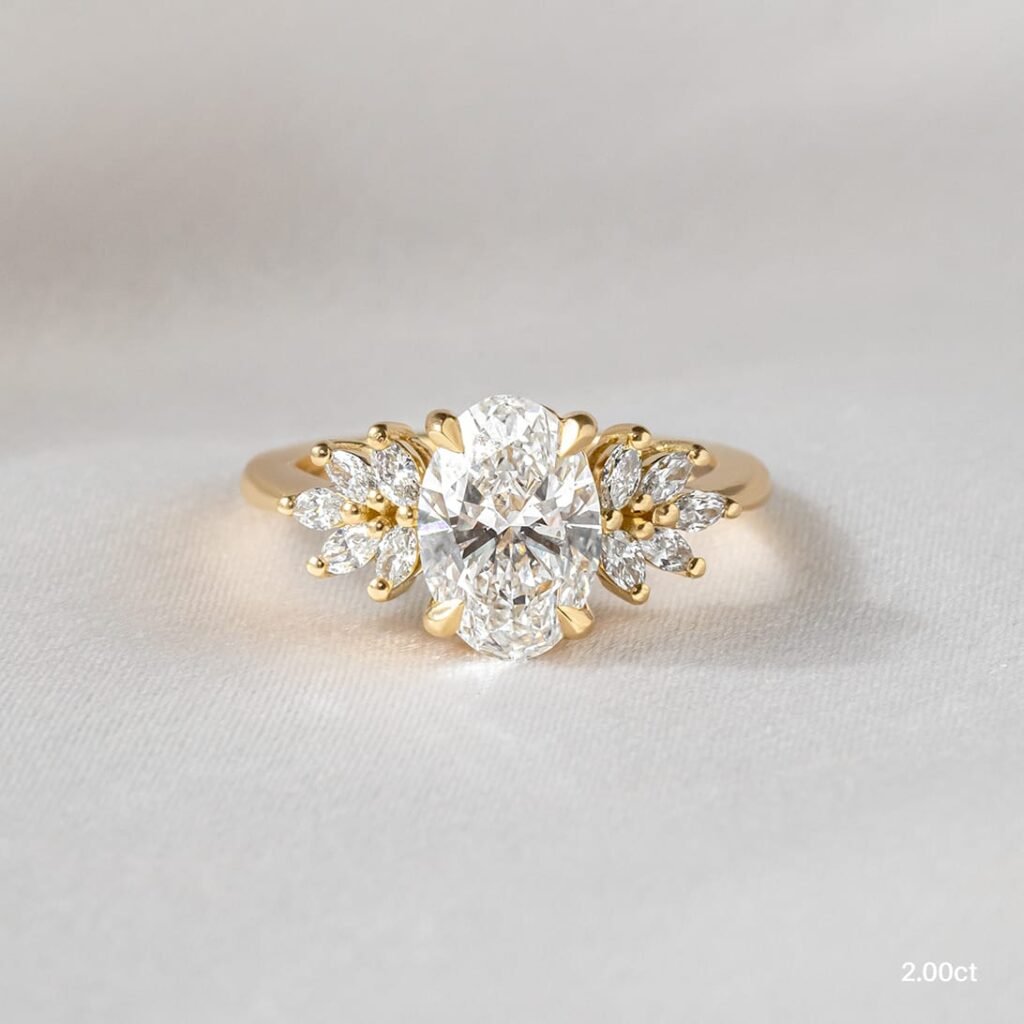 Glamorous 4 Carat Oval Diamond Engagement Ring for your Special Day