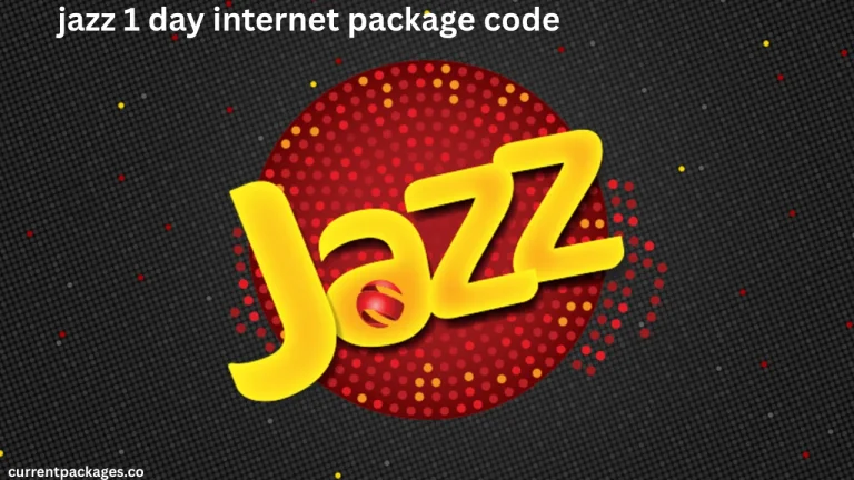 jazz 1 day internet package code