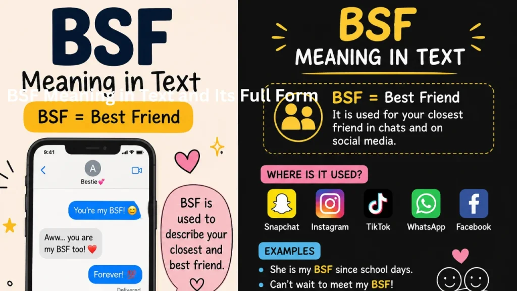 BSF Meaning in Text and Its Full Form