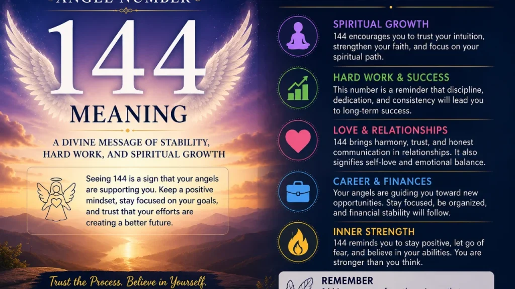 What Does 144 Angel Number Mean?